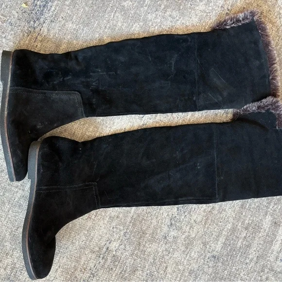 Sam Edelman Suede Orlando Black boots 6 1/2 and 7 - Picture 2 of 6